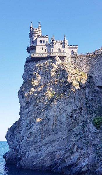 Обои 600x1024 Ласточкино гнездо, замок, Крым