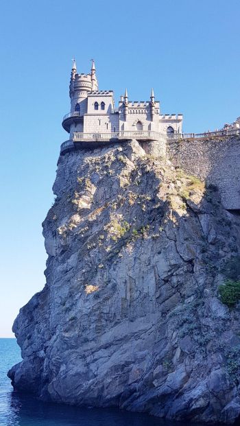 Обои 640x1136 Ласточкино гнездо, замок, Крым
