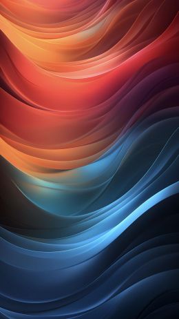 waves, gradient, background, multicolored Wallpaper 750x1334