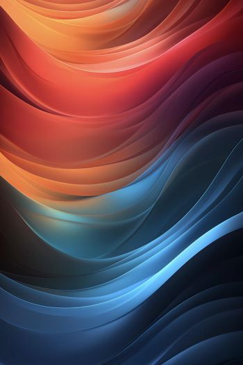 waves, gradient, background, multicolored Wallpaper 640x960