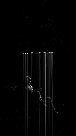 Interstellar, black Wallpaper 720x1280