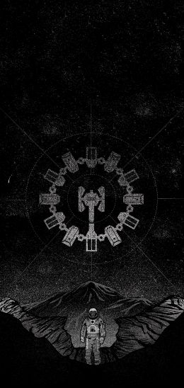 Interstellar, Cooper Joseph, black Wallpaper 1440x3040