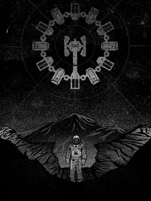 Interstellar, Cooper Joseph, black Wallpaper 1620x2160