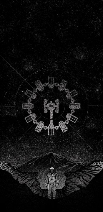 Interstellar, Cooper Joseph, black Wallpaper 1080x2220