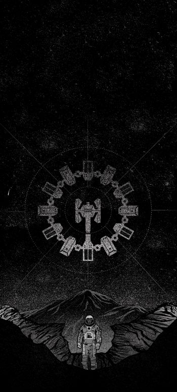Interstellar, Cooper Joseph, black Wallpaper 1440x3200