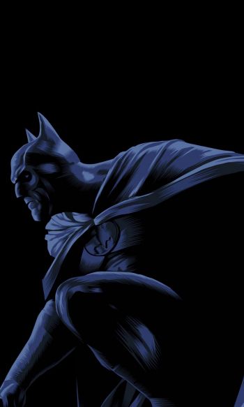 Batman, on a black background, DC Wallpaper 1200x2000