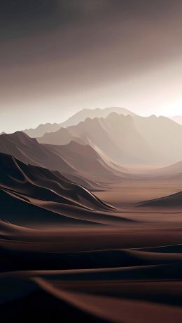landscape, mountains, brown Wallpaper 750x1334