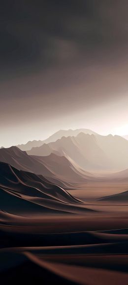landscape, mountains, brown Wallpaper 720x1600