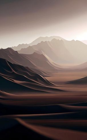 landscape, mountains, brown Wallpaper 1200x1920