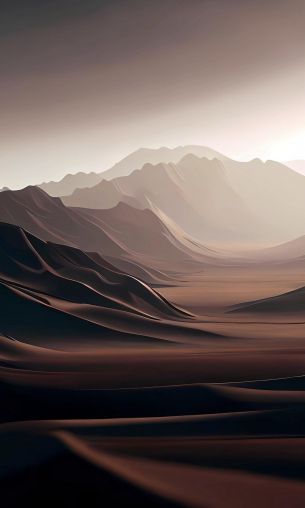 landscape, mountains, brown Wallpaper 1200x2000