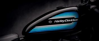 Harley-Davidson, black Wallpaper 3440x1440