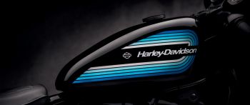 Harley-Davidson, black Wallpaper 2560x1080