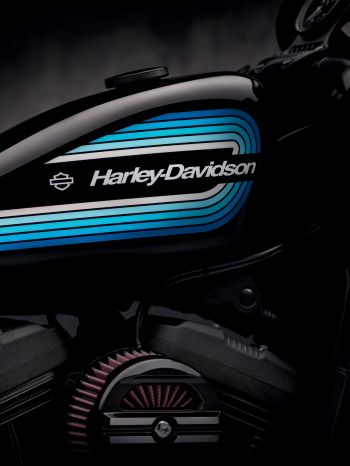 Harley-Davidson, black Wallpaper 2048x2732