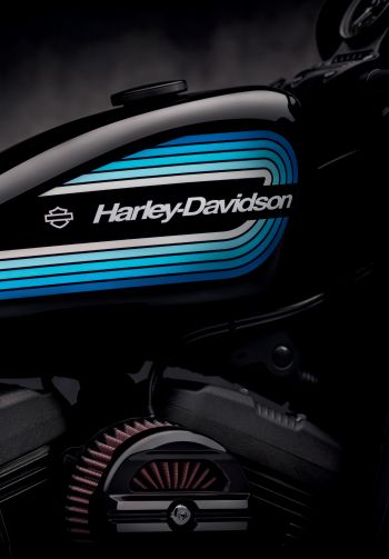 Harley-Davidson, black Wallpaper 1640x2360