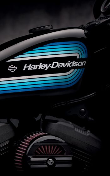 Обои 800x1280 Harley-Davidson, черный