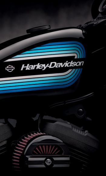 Harley-Davidson, black Wallpaper 1200x2000