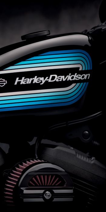 Обои 720x1440 Harley-Davidson, черный