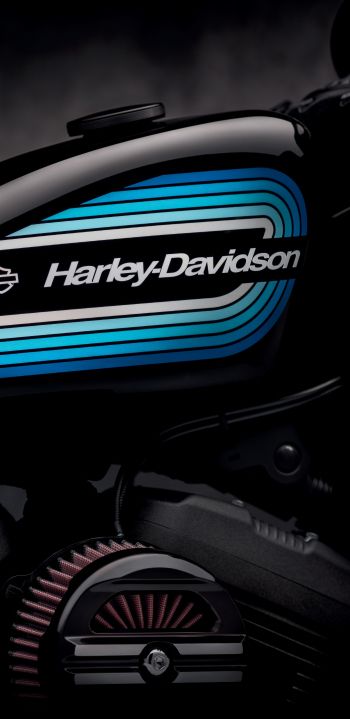 Обои 1080x2220 Harley-Davidson, черный