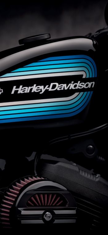 Обои 1080x2340 Harley-Davidson, черный