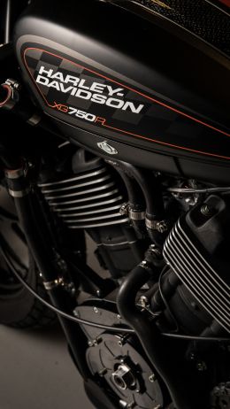 Harley-Davidson, black Wallpaper 2160x3840