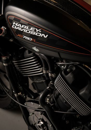 Обои 1668x2388 Harley-Davidson, черный