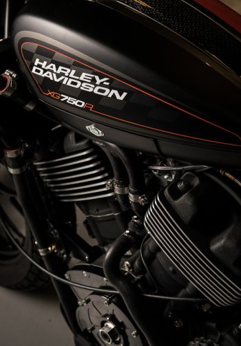 Обои 1640x2360 Harley-Davidson, черный