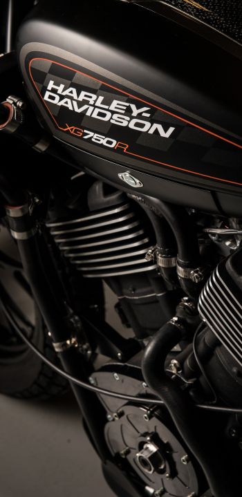Harley-Davidson, black Wallpaper 1440x2960