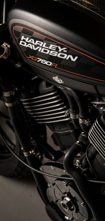 Harley-Davidson, black Wallpaper 1440x3040