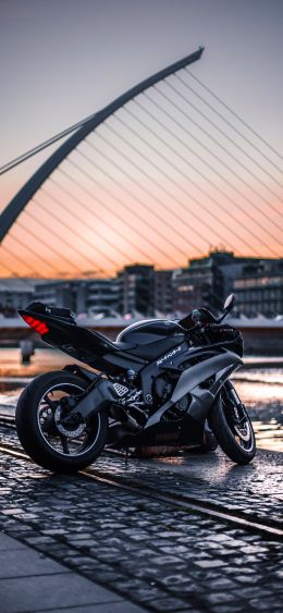 Yamaha, Samuel Beckett Bridge Wallpaper 1080x2340