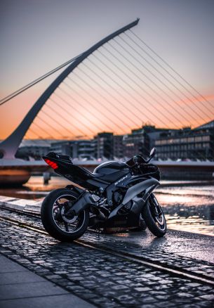 Yamaha, Samuel Beckett Bridge Wallpaper 1640x2360