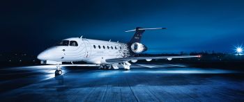 Embraer Legacy 500, business jet, airplane Wallpaper 2560x1080