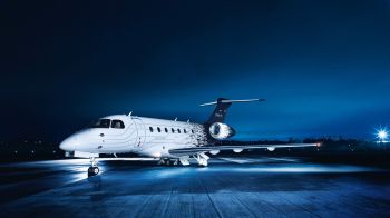 Embraer Legacy 500, business jet, airplane Wallpaper 1366x768