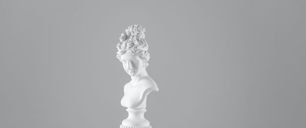 sculpture, bust, aesthetics Wallpaper 3440x1440