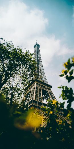 eiffel tower, Paris, France Wallpaper 720x1440