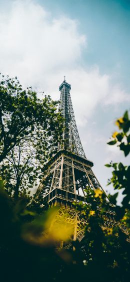 eiffel tower, Paris, France Wallpaper 828x1792