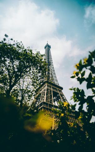 eiffel tower, Paris, France Wallpaper 1752x2800