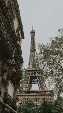 eiffel tower, Paris, France Wallpaper 720x1280