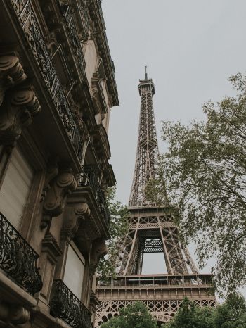 Обои 1668x2224 Эйфелева башня, Париж, Франция