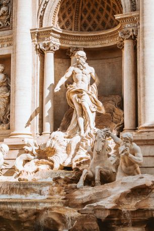 Trevi Fountain, Rome, Italy Wallpaper 640x960