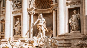 Trevi Fountain, Rome, Italy Wallpaper 1600x900
