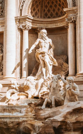 Trevi Fountain, Rome, Italy Wallpaper 1200x1920