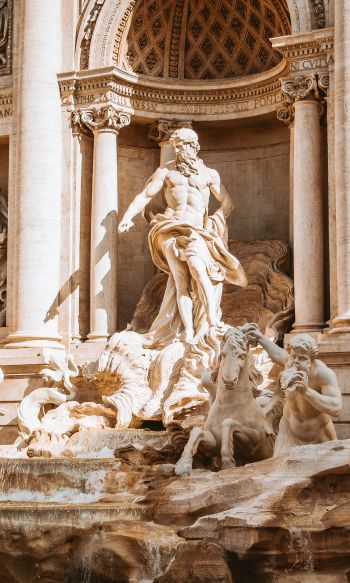Trevi Fountain, Rome, Italy Wallpaper 1200x2000