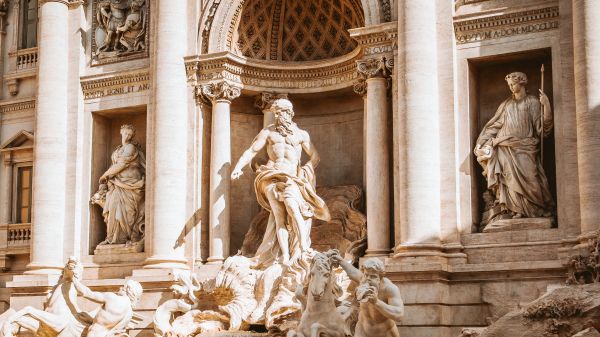 Trevi Fountain, Rome, Italy Wallpaper 1920x1080