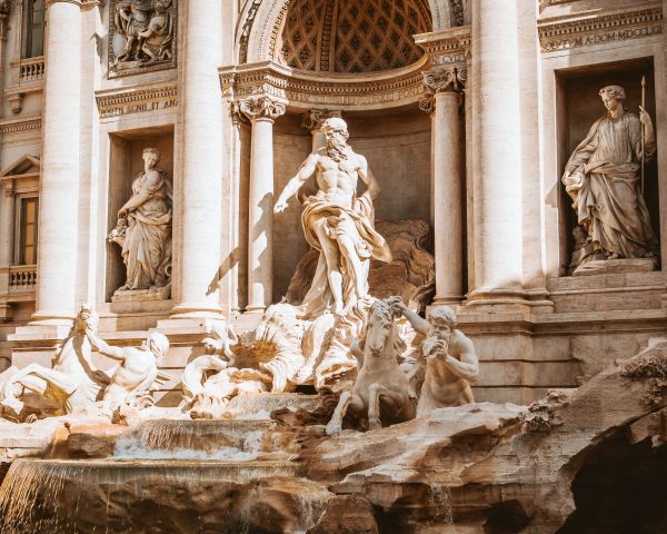 Trevi Fountain, Rome, Italy Wallpaper 1280x1024