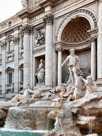 Trevi Fountain, Rome, Italy Wallpaper 1536x2048