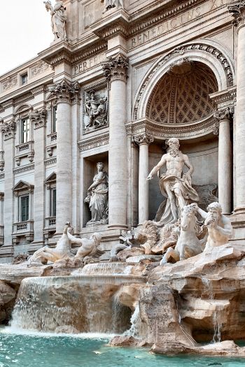 Trevi Fountain, Rome, Italy Wallpaper 640x960