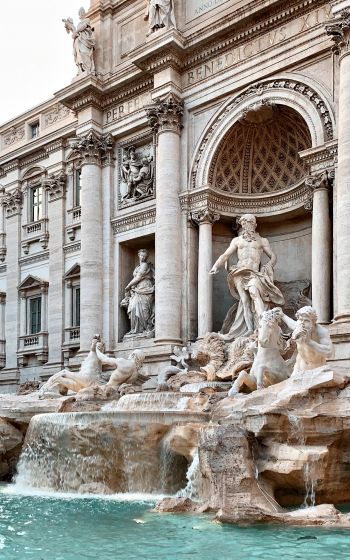 Trevi Fountain, Rome, Italy Wallpaper 800x1280
