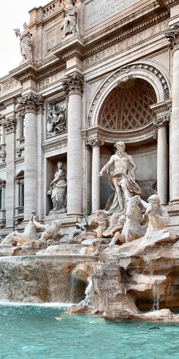 Trevi Fountain, Rome, Italy Wallpaper 720x1440