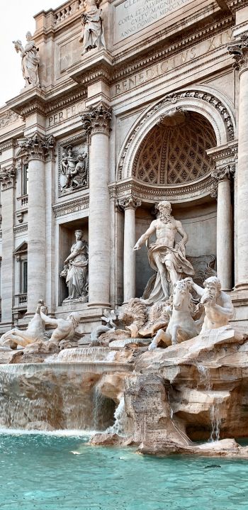 Trevi Fountain, Rome, Italy Wallpaper 1440x2960