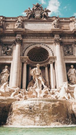 Trevi Fountain, Rome, Italy Wallpaper 640x1136